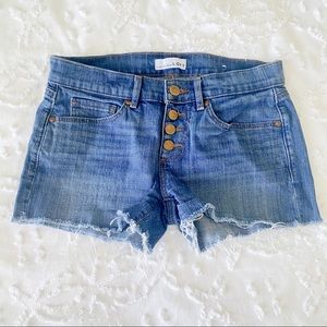 Like New Ann Taylor Loft Denim Cutoff Shorts 25 0